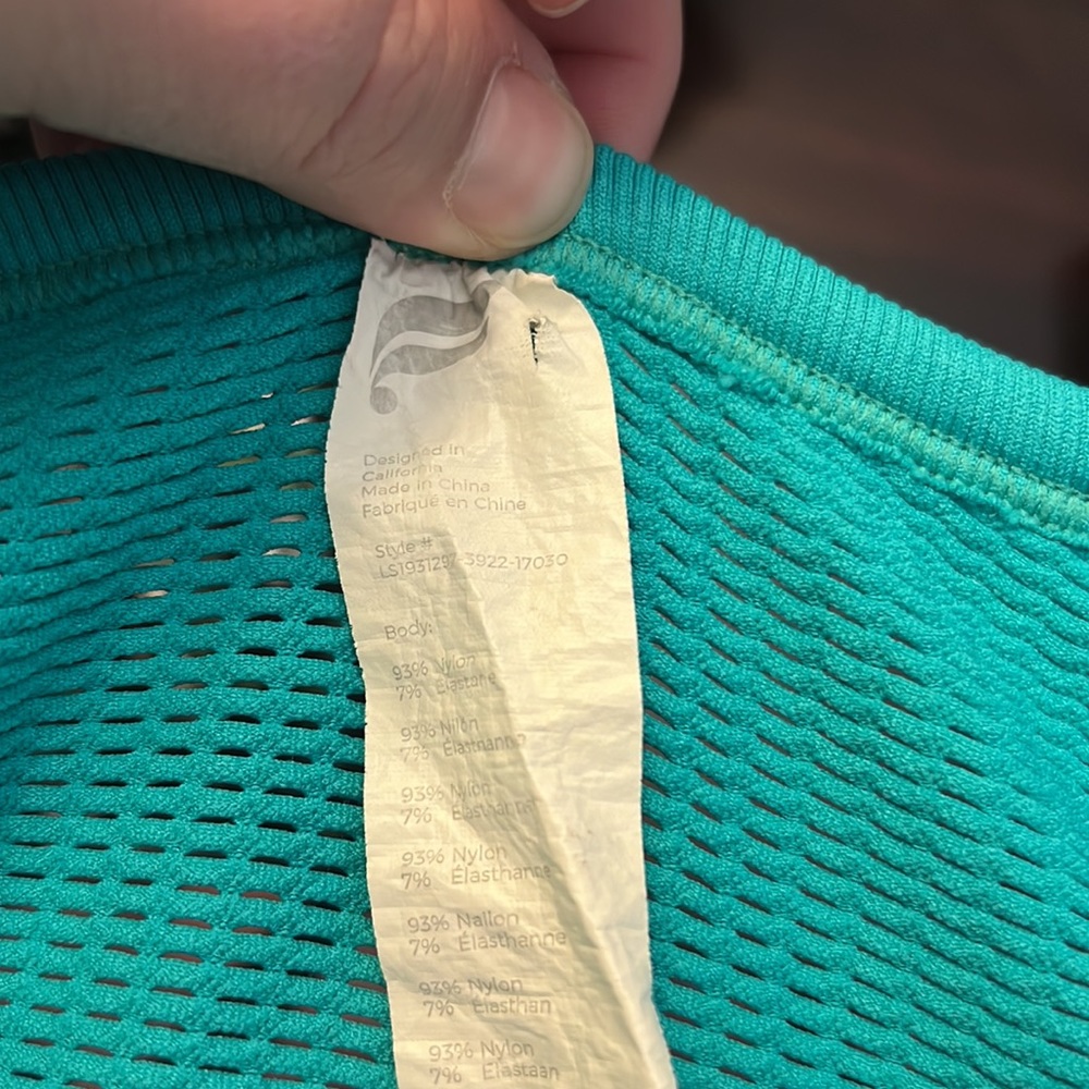 Fabletics Jaymee Mesh Long-Sleeve Top Style‎ #LS1931297 - Picture 9 of 9
